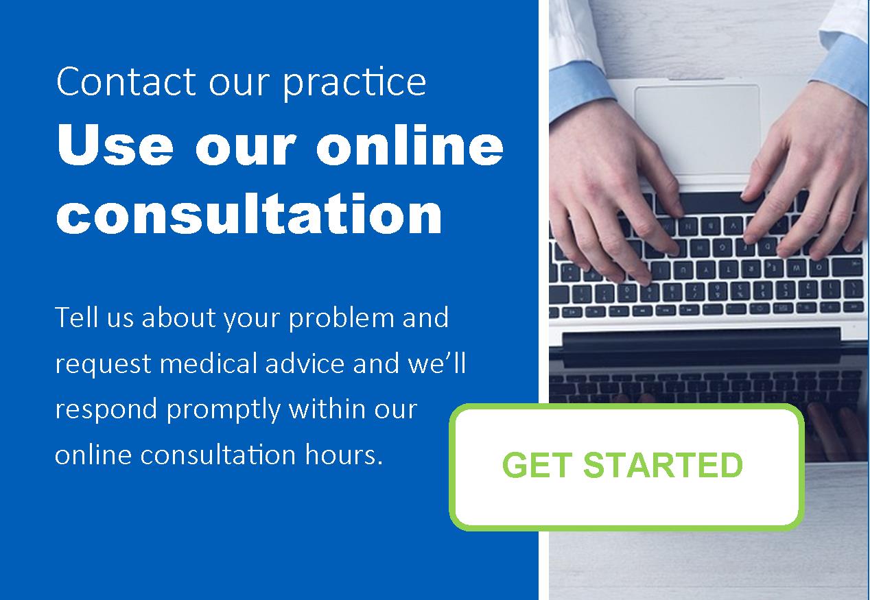 Engage Consult Banner linked to online consultation service